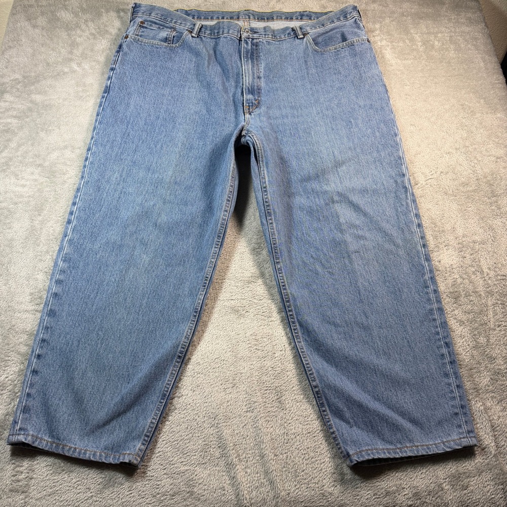 Levis 560 Jeans Mens 44x30 (Fit 46x27) Blue Light Wash Relaxed Straight Leg